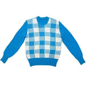 Sundazed (Austria) Structured Jacquard, Checkerboard, Mid-Century